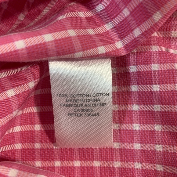 RW&Co Pink Plaid Dress Shirt - Picture 6 of 7